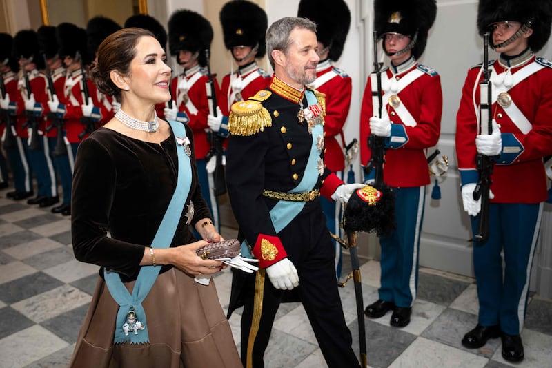 Crown Prince Frederik and Crown Princess Mary of Denmark arrive at Christiansborg Palace, in Copenhagen. AFP