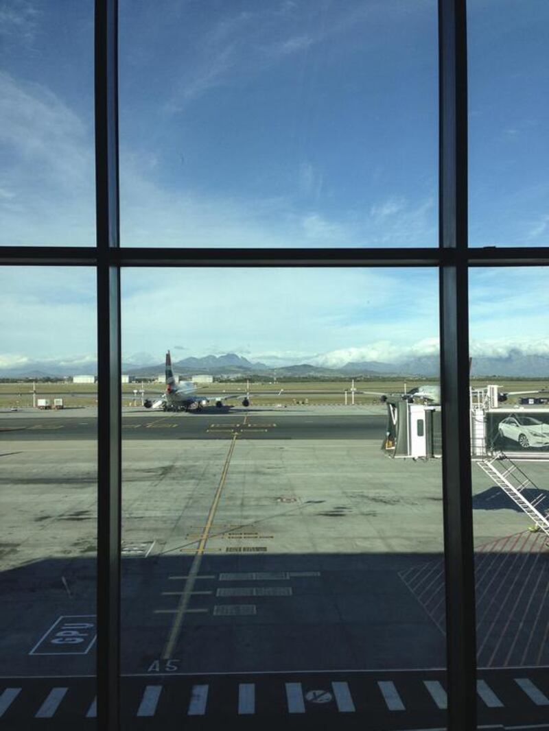 A view of Cape Town International Airport before travelling. Antonie Robertson