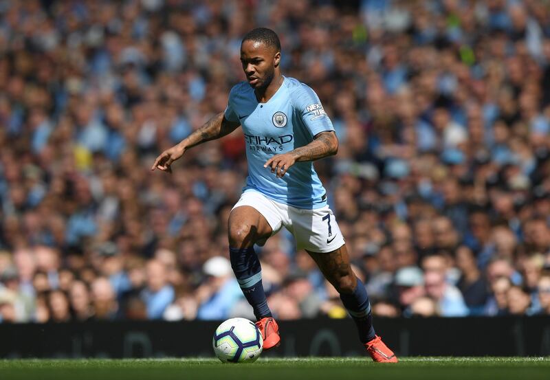 Raheem Sterling of Manchester City. Getty