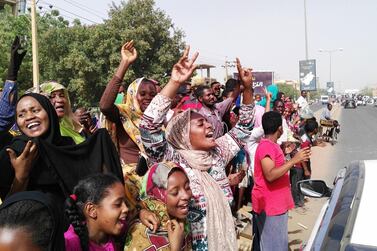 A massive crowd of jubilant Sudanese people thronged squares and streets of central Khartoum ahead of an "important announcement" by the army. AFP