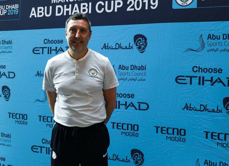 Abu Dhabi, United Arab Emirates - Jason Wilcox, former professional footballer at the launch of Abu Dhabi Cup organized by Manchester FC at TwoFour 54. Khushnum Bhandari for The National
