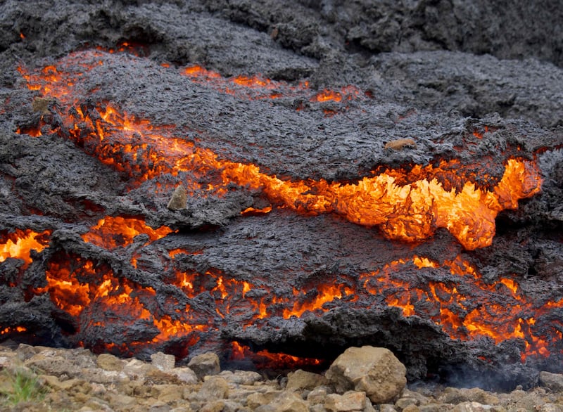 The volcano has so far spewed out almost 143 million cubic metres of lava. AFP