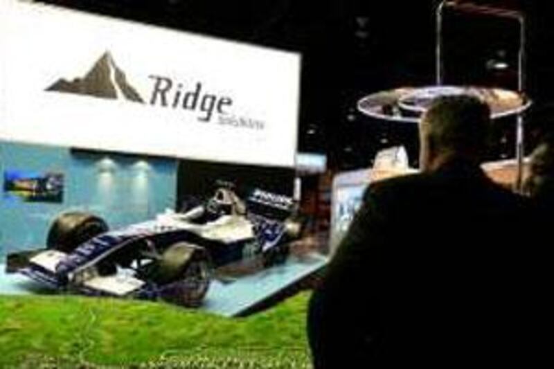 The Ridge Solutions stand in the Cityscape at Dubai International Convention and Exhibition Centre, Dubai.