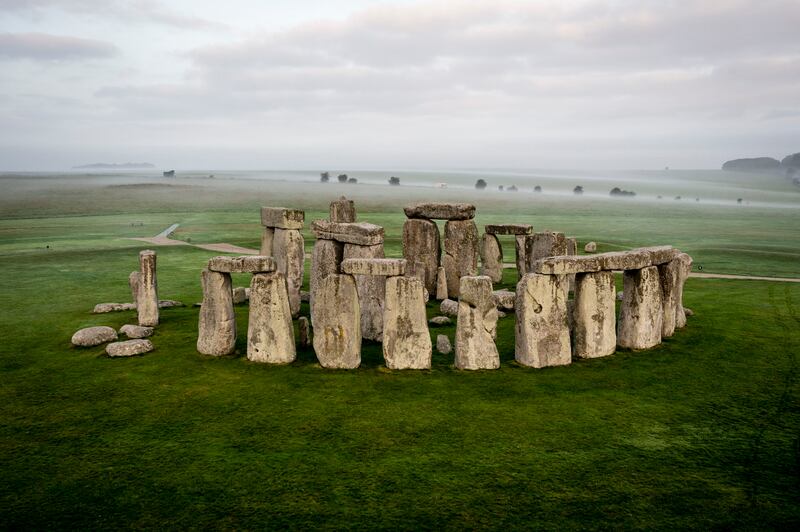 Stonehenge, built using sophisticated construction techniques, in south-west England, is number seven. PA Images