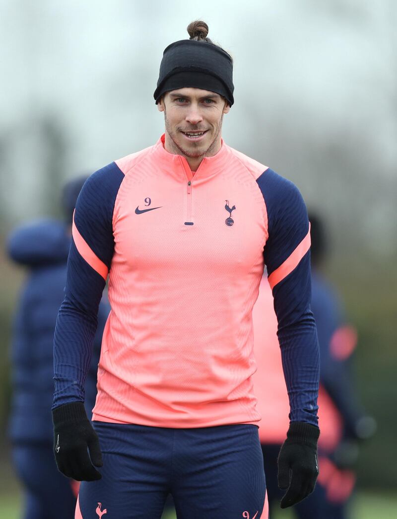 ENFIELD, ENGLAND - JANUARY 27: Gareth Bale of Tottenham Hotspur during the Tottenham Hotspur training session at Tottenham Hotspur Training Centre on January 27, 2021 in Enfield, England. (Photo by Tottenham Hotspur FC/Tottenham Hotspur FC via Getty Images)