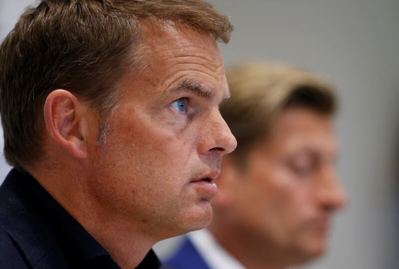 Soccer Football - Crystal Palace Press Conference - London, Britain - June 26, 2017   New Crystal Palace manager Frank de Boer and Chairman Steve Parish during the press conference   Action Images via Reuters/Andrew Boyers