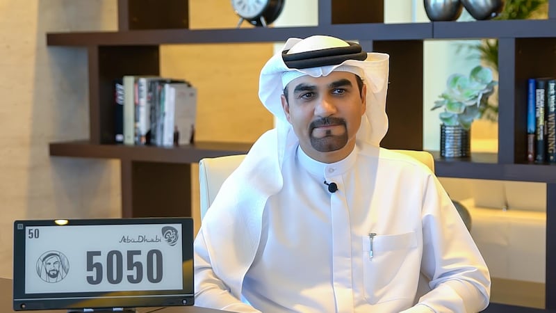 Hisham Al Gurg, chief executive of Seed Group, says digital plates will positively disrupt various industries such as security, transport, technology and entertainment. Courtesy Seed Group