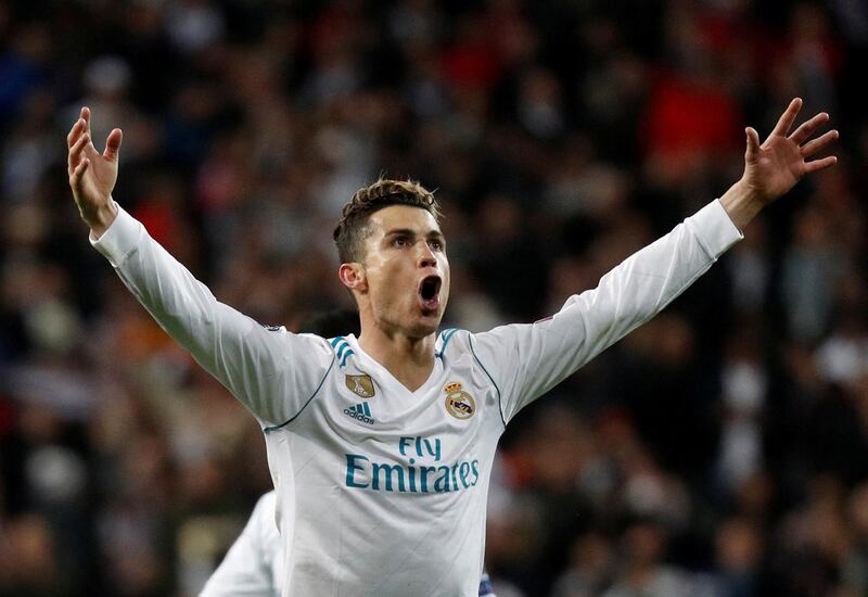 Soccer Football - Champions League Quarter Final Second Leg - Real Madrid vs Juventus - Santiago Bernabeu, Madrid, Spain - April 11, 2018   Real Madrid's Cristiano Ronaldo celebrates after the match              REUTERS/Paul Hanna     TPX IMAGES OF THE DAY