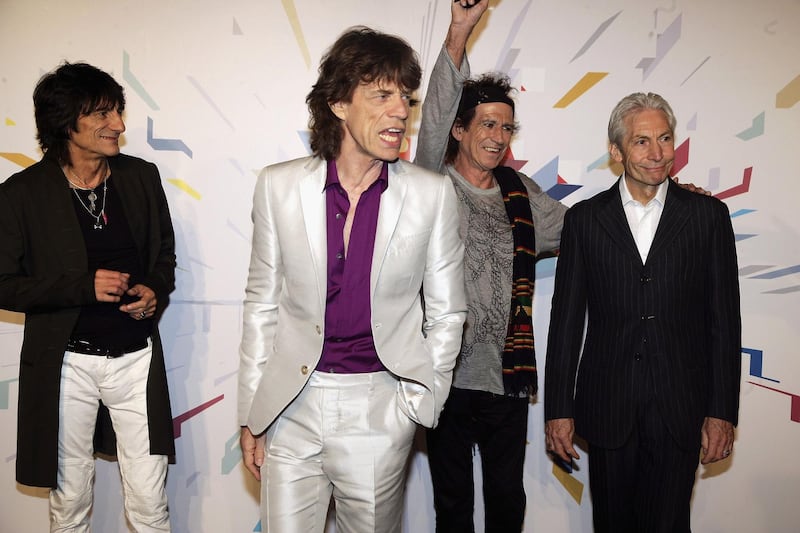 MILAN, ITALY - JULY 10:  The Rolling Stones members (L-R) Ron Wood, Mick Jagger, Keith Richards and Charlie Watts attend a photocall ahead of tomorrow's concert, at Hotel Principe di Savoia on July 10, 2006 in Milan, Italy.  The concert at the city's San Siro Stadium marks the start of the rock and roll band's European leg of their 'A Bigger Bang' World Tour.  (Photo by Getty Images)