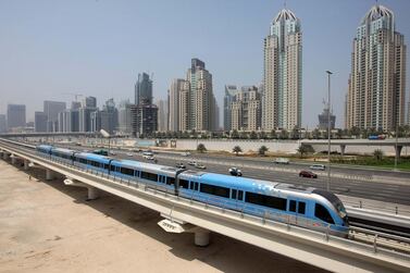 The Dubai Metro added Dh66 billion to its economy between 2009 and 2016. Stephen Lock / The National  