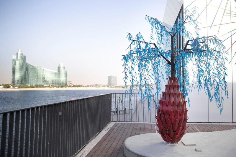 DUBAI, UNITED ARAB EMIRATES - NOVEMBER 7, 2018. 
 Jameel Arts Center botanical light garden.

The Jameel Arts Center is set to open on November 11, Located at the Jaddaf Waterfront,  the multidisciplinary space is dedicated to exhibiting contemporary art and engaging communities through learning, research and commissions. It houses several gallery spaces, an open access library and research centre, project and commissions spaces, a writer���s studio, indoor and outdoor event spaces, a roof terrace for film screenings and other events, a bookstore dedicated to arts and culture related publications, a caf�� and a full-service restaurant.

The centre is one of the first independent not-for-profit contemporary arts institutions in the city. It is founded and supported by Art Jameel, an independent organisation that fosters contemporary art practice, cultural heritage protection, and creative entrepreneurship across the Middle East, North Africa and beyond.

(Photo by Reem Mohammed/The National)

Reporter: MELISSA GRONLUND
Section:  AC WK