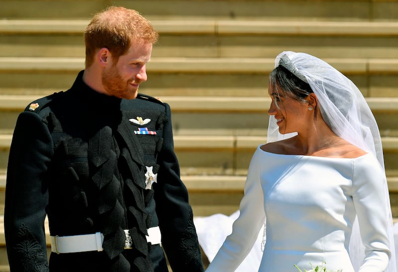 Prince Harry's wedding to Meghan Markle in May 2018. AP