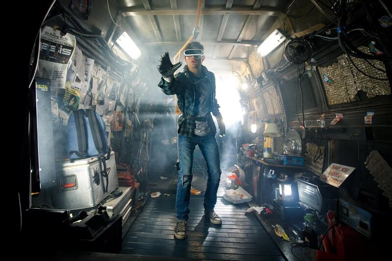 A still from Steven Spielberg's latest film Ready One Player, which is in cinemas in March. Jaap Buitendijk / Warner Bros