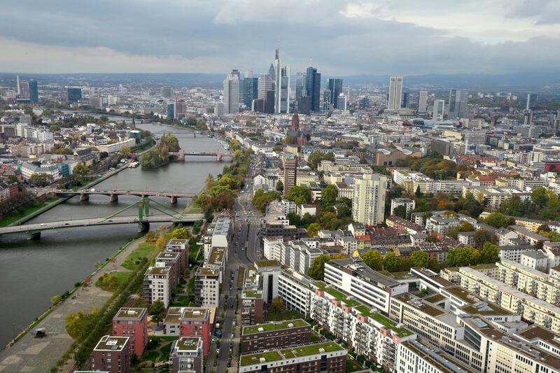 Ever since the date of its creation in 1998, the European Central Bank has been searching for a home of its own away from the Bankenviertel, Frankfurt's busy financial hub. Thomas Lohnes / Getty Images