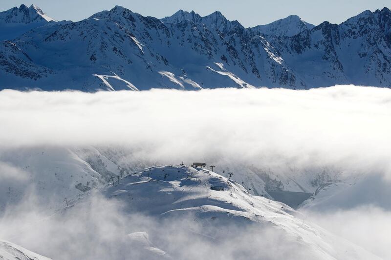 The summit station of Mount Calmut is seen at the Ski Arena Andermatt-Sedrun in the Alpine resort of Andermatt, Switzerland. Reuters