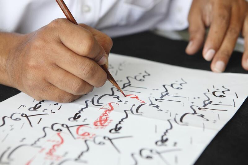 World Arabic Language day has been marked with celebrations of a language said to be at home with science and with poetry. Photo: Subhash Sharma for The National