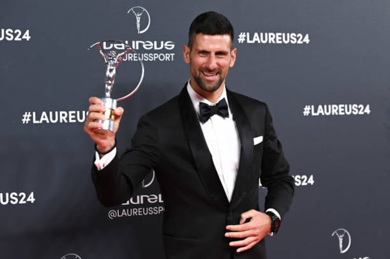World No 1 men's tennis player Novak Djokovic was named Laureus World Sportsman of the Year for a record-equalling fifth time. Getty