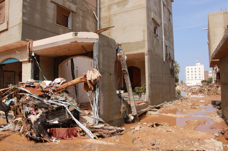 Flash floods engulfed towns in eastern Libya. Islam Alatrash for The National