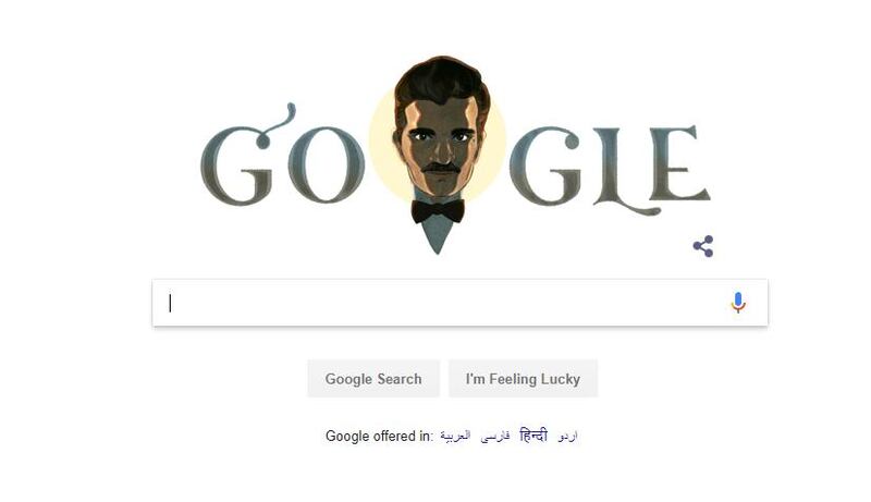 The Google doodle today pays tribute to Omar Sharif - with April 10 the late Egyptian actor's birthday.