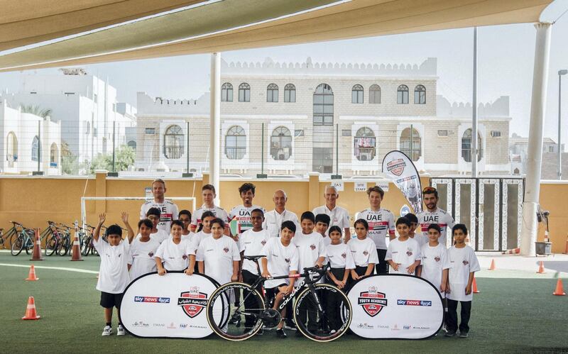 UAE Team Emirates cyclists Also took part in a Q&A session.