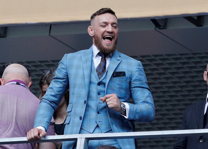 Conor McGregor in the stands. Reuters