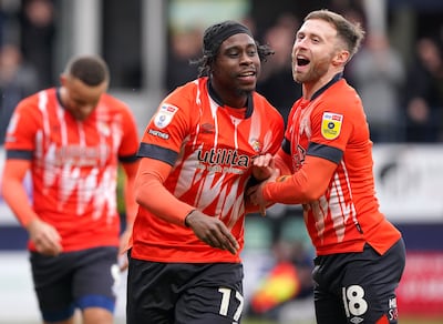 Luton Town lost only eight matches to finish third in the Championship. PA