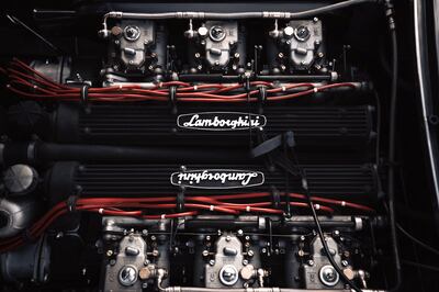 The engine of the 400GT 2+2. Photo: Lamborghini