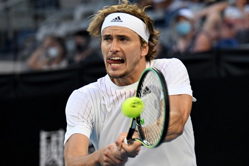 Alexander Zverev defeated Radu Albot 6-3, 6-4, 6-4 at the Australian Open. EPA