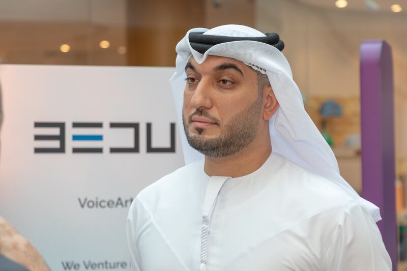 Amin Al Zarouni, chief executive of Bedu, believes that blockchain and AI can transform how businesses are operating. Photo: Bedu