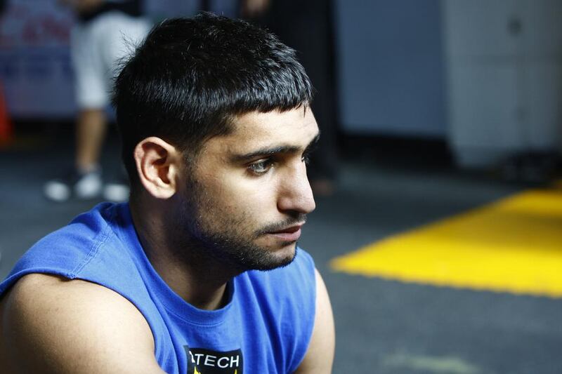Amir Khan has won six consecutive fights since his 2012 loss to Danny Garcia. Mike Young / The National