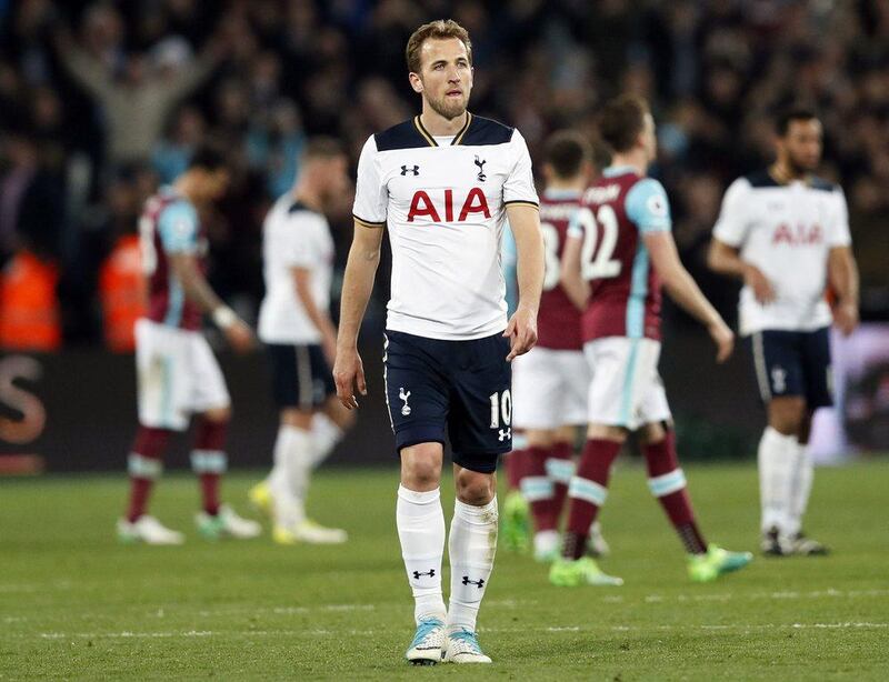 Harry Kane after Tottenham Hotspur's 1-0 defeat to West Ham United on Friday night. Kirsty Wigglesworth / AP Photo