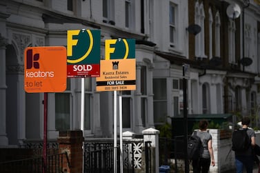 A residential street in Hackney, east London. House prices in the UK capital are showing signs of revival. AFP