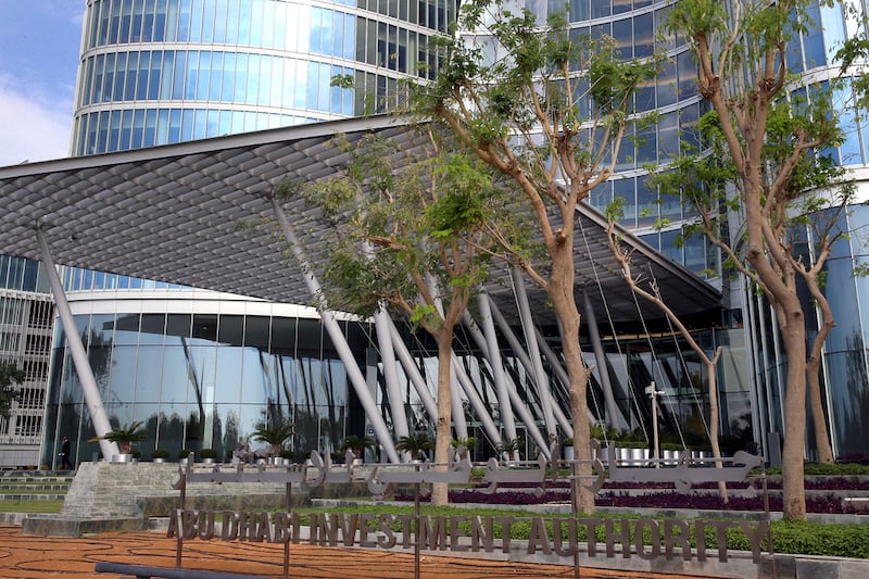 The Adia office building in Abu Dhabi. The company is celebrating its 40th anniversary.  Delores Johnson / The National