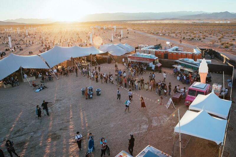 The Rise Festival is held in the Mojave Desert outside Las Vegas every October. Courtesy Rise
