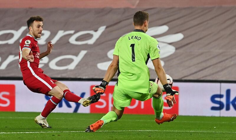 ARSENAL RATINGS: Bernd Leno. 6 – Could do very little to stop any of Liverpool’s goals and was left exposed for Robertson’s equaliser. Aside from that, a solid outing for the German. EPA