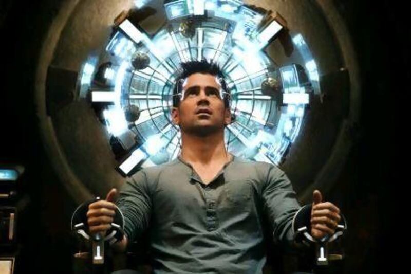 Colin Farrell in Total Recall, due for release next week.