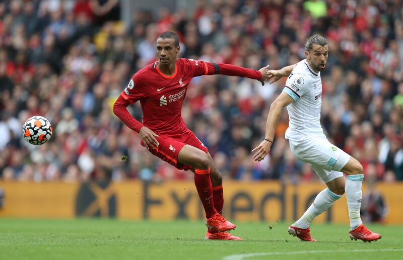 Joel Matip - 6: The centre back was targeted by Lukaku but held up well. He hit the woodwork in the first-half scramble that led to the penalty. Reuters