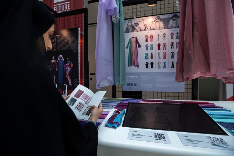 Everlasting by Nour Nasser Maadad and Aisha Mohammed Abdulsalam. A comparison of traditional Emirati and Lebanese fashion for reinterpretation through a contemporary, digital lens. 