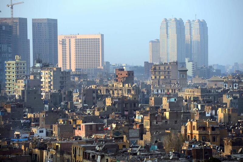 Cairo city centre is home to a huge number of Egyptians and non nationals. Khaled Desouki / AFP