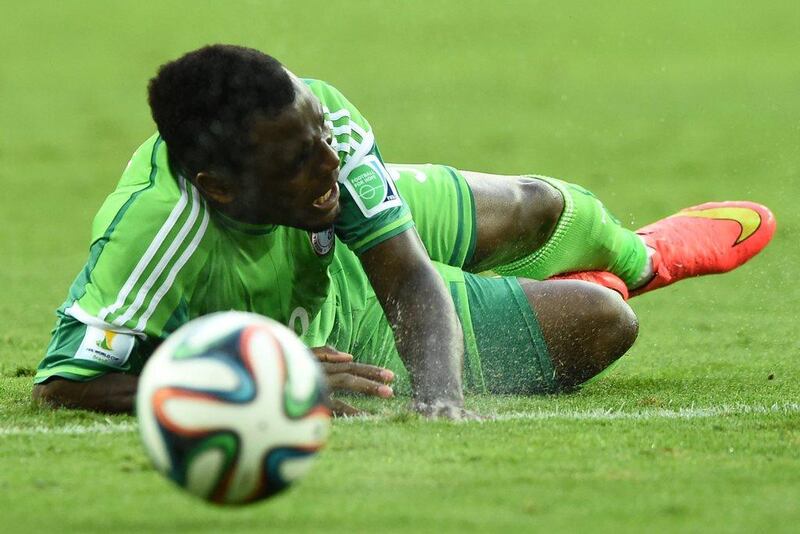 Emmanuel Emenike failed to excel in Nigeria’s attack against Iran. Jewel Samad / AFP Photo