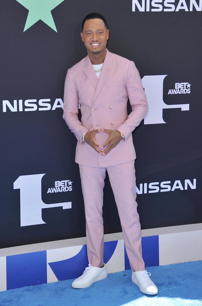 Terrence J arrives at the BET Awards on June 23, 2019, in Los Angeles. AP