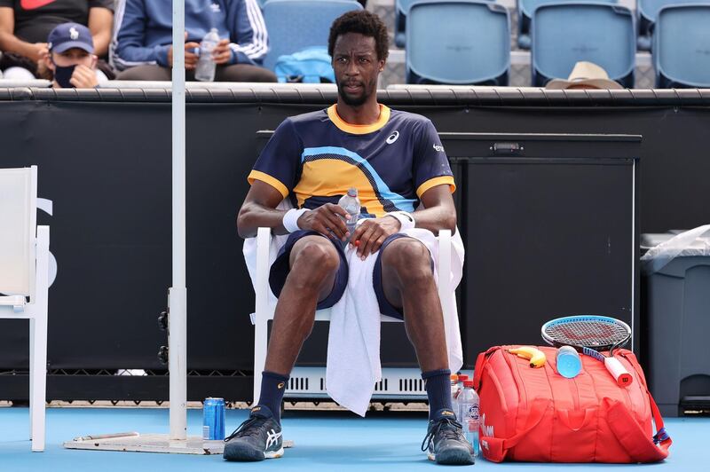 France's Gael Monfils during his shock defeat against Emil Ruusuvuori of Finland. AFP