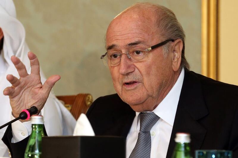 Sepp Blatter, the Fifa president, had previously been critical of Brazil’s World Cup organisers. Osama Faisal / AP Photo
