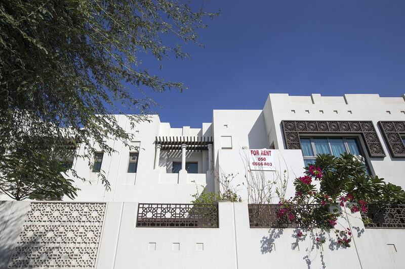 Khalidiya / Al Bateen villas: 3BR - Dh185,000 average rental rate, no change year-on-year. 4BR - Dh225,000 average rental rate, down 2.2% year-on-year. 5BR - Dh240,000 average rental rate, down 2% year-on-year. Mona Al Marzooqi / The National