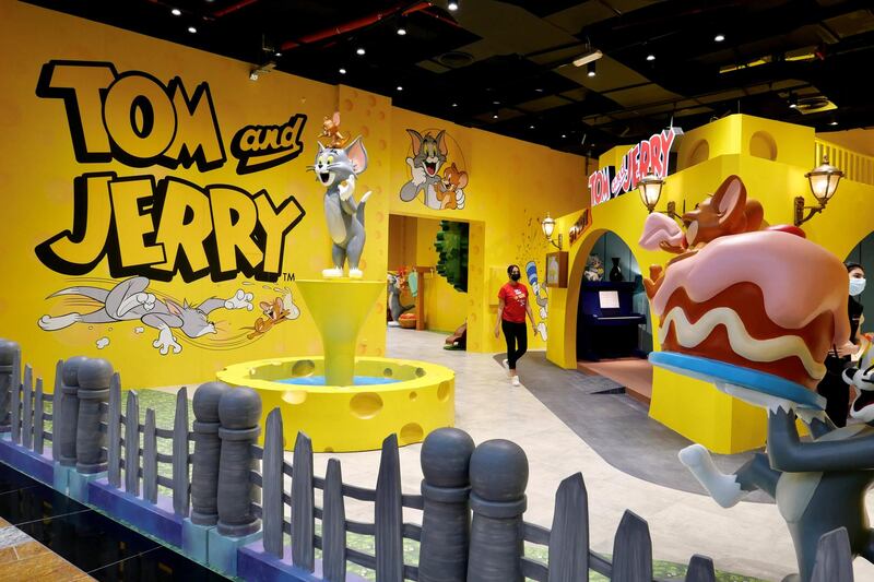 SHARJAH, UNITED ARAB EMIRATES , March 15, 2021 – Tom and Jerry store at the newly opened Al Zahia City Centre in Sharjah. (Pawan Singh / The National) For LifeStyle/Online/Instagram. Story by Janice Rodrigues