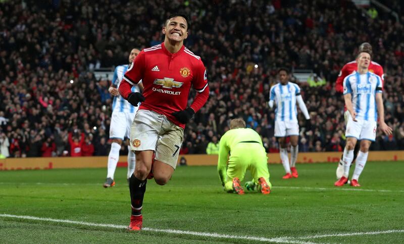 Left midfield: Alexis Sanchez (Manchester United) – Yes, his goal was a rebound after his penalty was saved but Sanchez caused Huddersfield a host of problems. Scott Heppell / Reuters