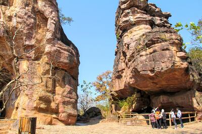 Of the 750 rock shelters at Bhimbetka, 15 have been made accessible to tourists. Courtesy Kalpana Sunder