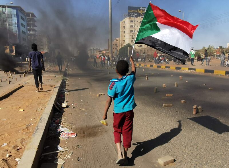 Protests continue in Sudan after a military takeover on October 25. AFP
