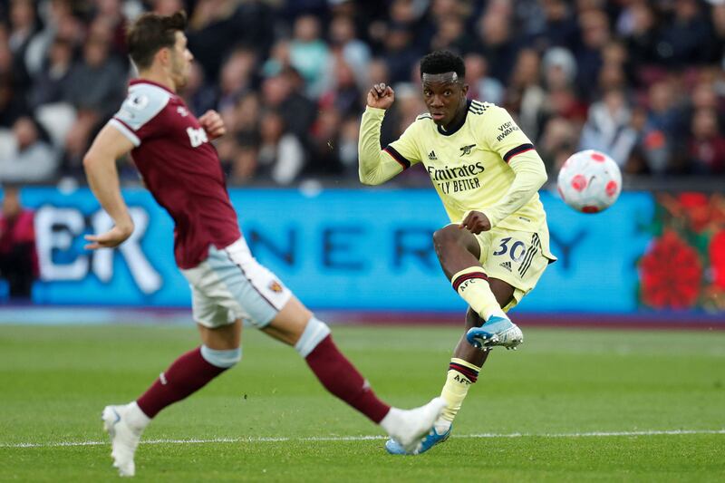 Eddie Nketiah – 8 Making his fourth consecutive start after limited game time, Nketiah was a bright spark, hungry and clearly wanted to make an impression. He forced Fabianski into action. Booked.

AFP