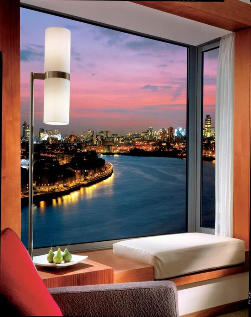 The view from the window of a deluxe room at Four Seasons Hotel London at Canary Wharf. Courtesy: Four Seasons Hotel London at Canary Wharf